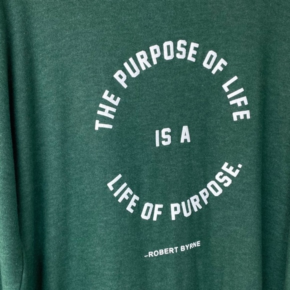 SOUL HONEY purpose Byrne green long sleeve top - Picture 2 of 6